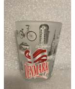 Denmark Copenhagen Frosted Shot Glass 2.5&quot; *NEW w/Price Tag* BT1 - $11.99