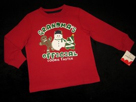 BOYS 3T - Jumping Beans -- Grandmas&#39;s Official Cookie Tester HOLIDAY SHIRT - £9.43 GBP