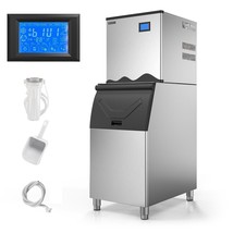400Lbs/24H Stainless Steel Commercial Ice Maker Machine for Bar/Cafe/Restaurant - £1,782.66 GBP