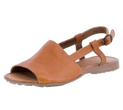 Womens Real  Leather Mexican Sandal Huarache Buckle Open Toe Light Brown... - £27.32 GBP