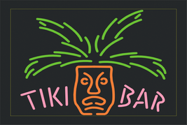 Tiki Bar God Mask Neon Sign 18&quot; x 14&quot; - £398.80 GBP