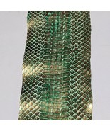 Antique Metallic Brush Genuine Snakeskin Snake Skin Leather Craft Supple... - $22.63+