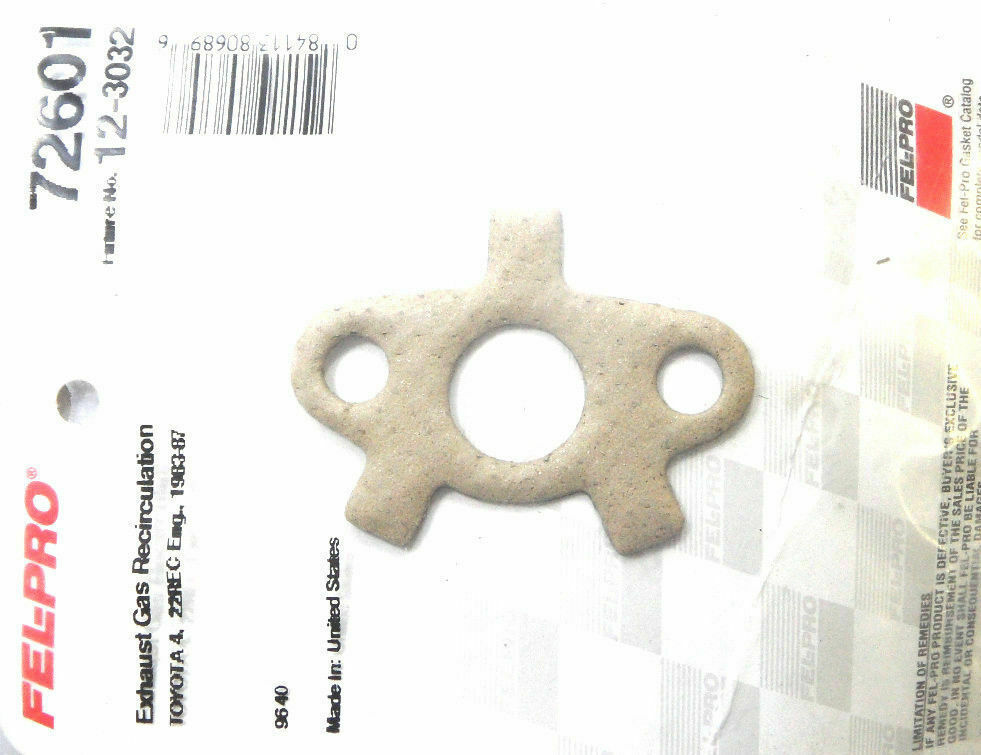 Fel-Pro 72601 EGR Valve Gasket - $12.35