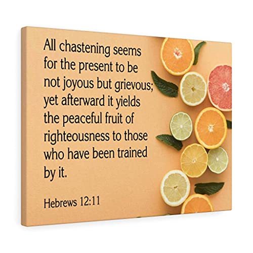 Primary image for Express Your Love Gifts Bible Verse Canvas Fruit of Righteousness Hebrews 12:11 