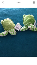 set of 2 super soft turtle stuffed animal 9&quot; - £36.54 GBP