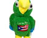 Peluche Cotorra de Puerto Rico con Bandera - Puerto Rico Parrot with Fla... - $20.00