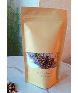 Bath salts with herbs,  Rose and chamomile bath salts,  Christmas gifts ... - $24.00