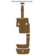 2002 Cobalt 246 Swim Platform Cockpit Pad Boat EVA Foam Faux Teak Deck F... - $1,496.58 CAD