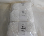 Big Twist cotton White lot of 3 dye Lot CNE1227 - £12.63 GBP