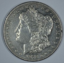 1878 S Morgan circulated silver dollar AU details - $55.00