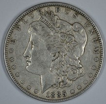 1885 P Morgan circulated silver dollar VF details - $38.00