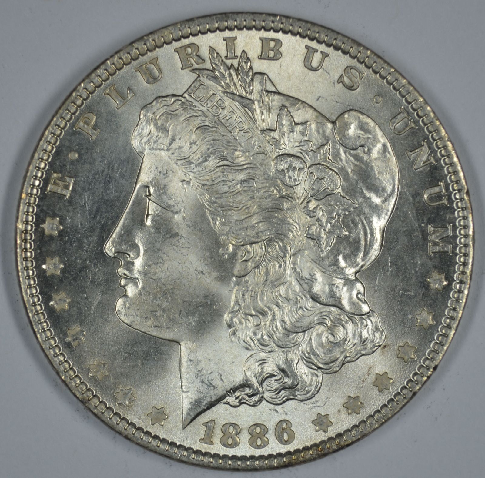 Primary image for 1886 P Morgan silver dollar BU details