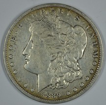 1889 O Morgan circulated silver dollar F details - $40.00