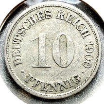 1900 A German Empire 10 Pfennig Coin - €2,59 EUR