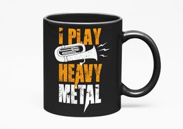 Make Your Mark Design I Play Heavy Metal. Rock Music Lovers&#39;, Black 11oz... - £17.20 GBP+