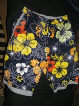 TRU FIT Navy Blue swimming shorts size XXL Floral - $10.00