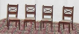 Renwal Set of 4 Kitchen Chairs Plastic Dollhouse Furniture - £20.80 GBP