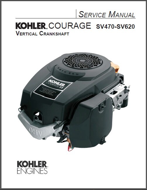 Kohler Courage SV470 - SV620 Models Service Repair Manual CD  - $12.00