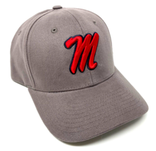 University Of Mississippi Ole Miss Rebels Logo Grey Adjustable Curved Bill Hat - $18.00