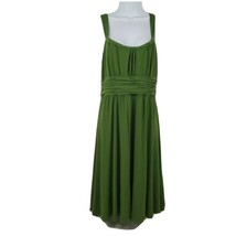 Jones New York Green Boatneck Long Sleeveless Toga Dress Size 8 - £23.86 GBP