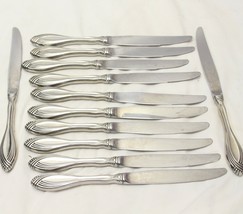 Oneida Community Heiress Dinner Knives Glossy 9 3/4&quot; Stainless Lot of 12 - $48.99