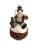 Boyds Bears Ornament Live Well Celebrating Santa New Year 4.75&quot; 1999 2E/... - £5.86 GBP