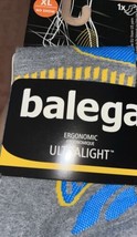 Balega Ergonomic Ultralight Blue Gray Socks Size XL No Show - £11.14 GBP