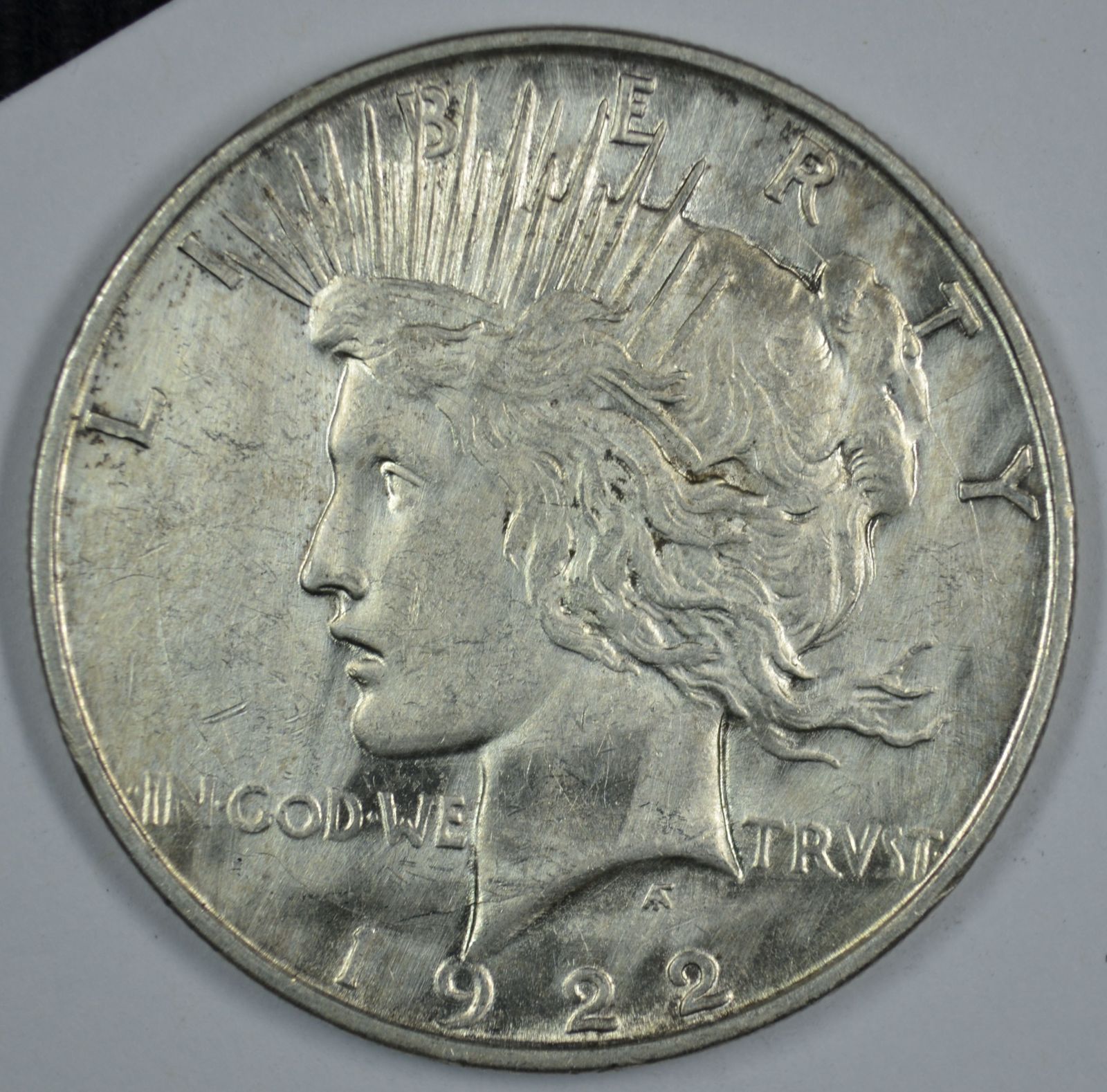 1922 D Peace circulated silver dollar XF details Mulitple Obverse Die Breaks - £35.97 GBP