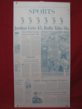 The Washington Post Aluminum Printing Plates when Michael Jordan gets 45... - $89.09
