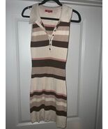 Guess Striped Sweater Dress XL Beige - $20.00