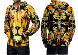 Lion Roar  3D Print Hoodies Zipper   Hoodie Sweatshirt for  men - £39.46 GBP