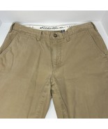 Eddie Bauer Legend Wash Men&#39;s Brown Khaki Cotton Work Chino Pants Size 3... - $32.09 CAD