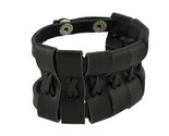 38285 leather plain bracelet strap black 1i thumb155 crop