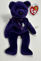 Ty B EAN Ie Babies Purple Bear Princess Diana Of Wales 1997 - £15.33 GBP