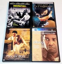 Swordfish, Catwoman, The Pelican Brief &amp; John Q. DVD Lot Halle Berry, Denzel W - £8.33 GBP
