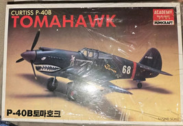 1/72 Scale Academy Minicraft, Curtiss P-40B Tomahawk Model Airplane Kit,... - $34.20