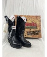 Laredo Black Truckers Men&#39;s Size 7D Cowboy Authentic Western Boots New w... - $117.29 CAD