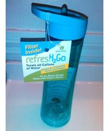 RefresH2Go Water Bottle 22 oz Aqua New - $12.14 CAD