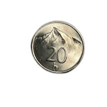 2001 Slovakia 20 Halierov Aluminum Krivan Mountain UNC - $51.88 MXN