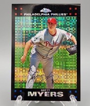 Brett Meyers Phillies 2007 Topps Chrome X-Fractor #217 Baseball Card - £2.06 GBP