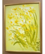 Signed & Framed Woudall "Daffodils"  Art Painting - £228.86 GBP