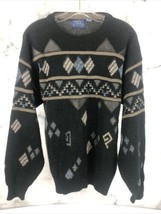 Vintage Cambridge Classics Mervyns Sweater Mens Knit Multi Colored Medium - $24.33