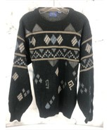 Vintage Cambridge Classics Mervyns Sweater Mens Knit Multi Colored Medium - $459.74 MXN