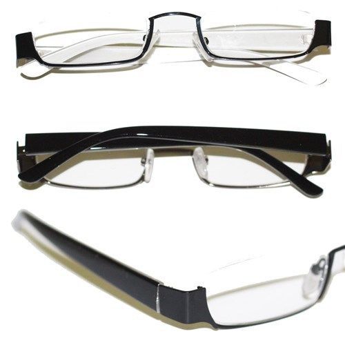 Reading Glasses TOPLESS Half Eye Delicate Reader ~ Matte Black Frame ~  +1.75 - $29.50