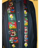 LOONEY TUNES Christmas Holiday Cartoon Neck Tie - Ho Ho Ho - FREE SHIPPING - £19.94 GBP