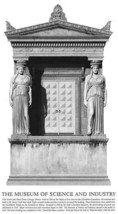 Signed Jack Nixon The Museum of Science &amp; Industry Caryatids A/P print Chicago - £1,226.02 GBP