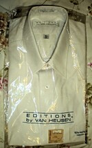 Men&#39;s Dress Shirt- Short Sleeve Dress Shirt By Van Heusen - White (15.5) - $10.95