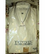 Men's Dress Shirt- Short Sleeve Dress Shirt By Van Heusen - White (15.5) - $10.90