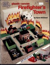 FIREFIGHTER'S TOWN by Karen McDanel School of Needlework 3098 * PLASTIC ... - $9.95