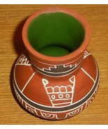 Signed Leopoldo de Mexico Native Indian Vase Pottery Latin America - $191.03